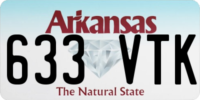 AR license plate 633VTK