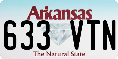 AR license plate 633VTN