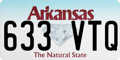 AR license plate 633VTQ