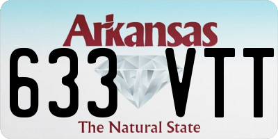 AR license plate 633VTT