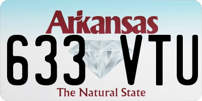 AR license plate 633VTU