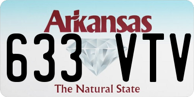 AR license plate 633VTV