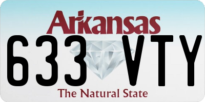AR license plate 633VTY