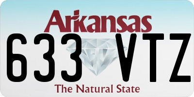 AR license plate 633VTZ