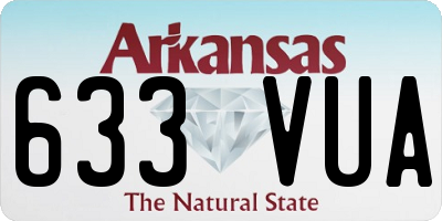 AR license plate 633VUA