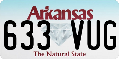 AR license plate 633VUG