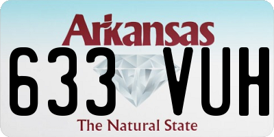 AR license plate 633VUH