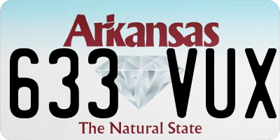 AR license plate 633VUX