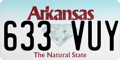 AR license plate 633VUY