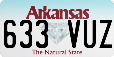 AR license plate 633VUZ