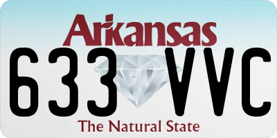 AR license plate 633VVC