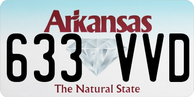 AR license plate 633VVD
