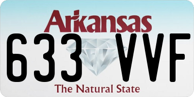 AR license plate 633VVF