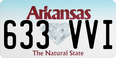 AR license plate 633VVI