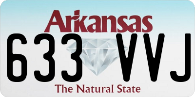 AR license plate 633VVJ