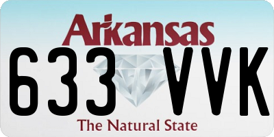 AR license plate 633VVK