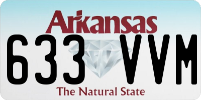 AR license plate 633VVM