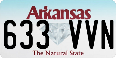 AR license plate 633VVN