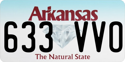 AR license plate 633VVO