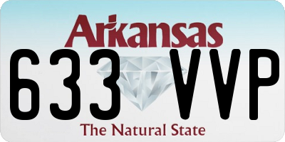 AR license plate 633VVP