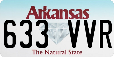 AR license plate 633VVR