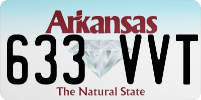 AR license plate 633VVT