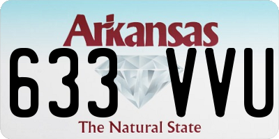 AR license plate 633VVU