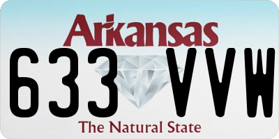 AR license plate 633VVW