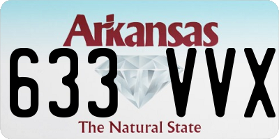 AR license plate 633VVX