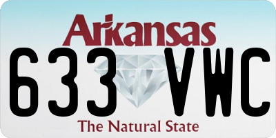 AR license plate 633VWC
