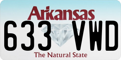 AR license plate 633VWD