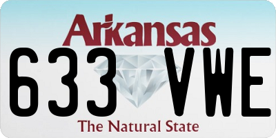 AR license plate 633VWE