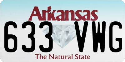 AR license plate 633VWG