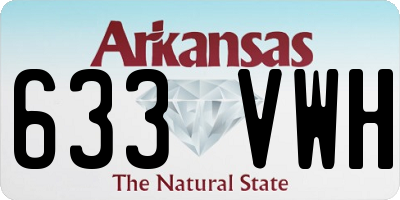 AR license plate 633VWH
