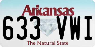 AR license plate 633VWI