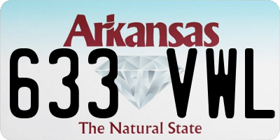 AR license plate 633VWL