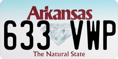 AR license plate 633VWP