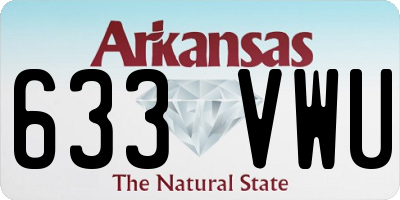 AR license plate 633VWU