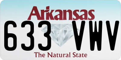 AR license plate 633VWV
