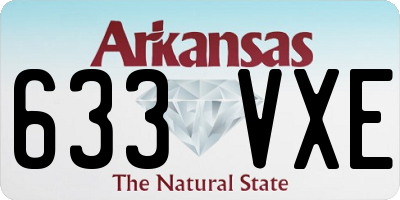 AR license plate 633VXE