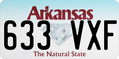 AR license plate 633VXF