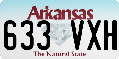 AR license plate 633VXH