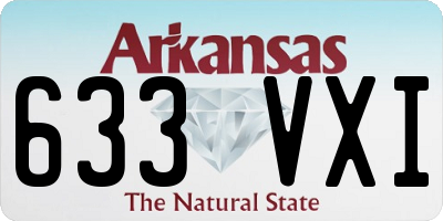 AR license plate 633VXI