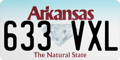 AR license plate 633VXL