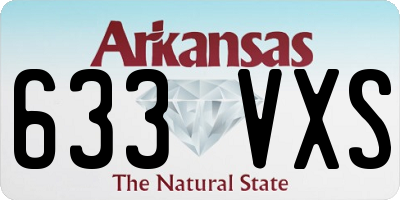 AR license plate 633VXS
