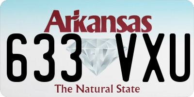 AR license plate 633VXU