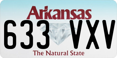 AR license plate 633VXV