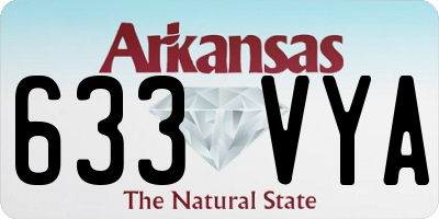 AR license plate 633VYA