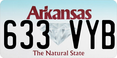 AR license plate 633VYB