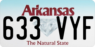 AR license plate 633VYF